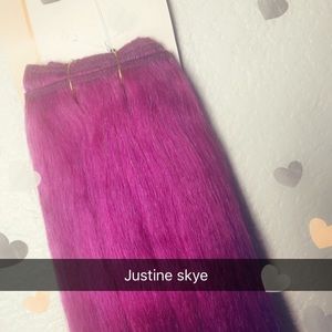 100% human purple hair. 💜